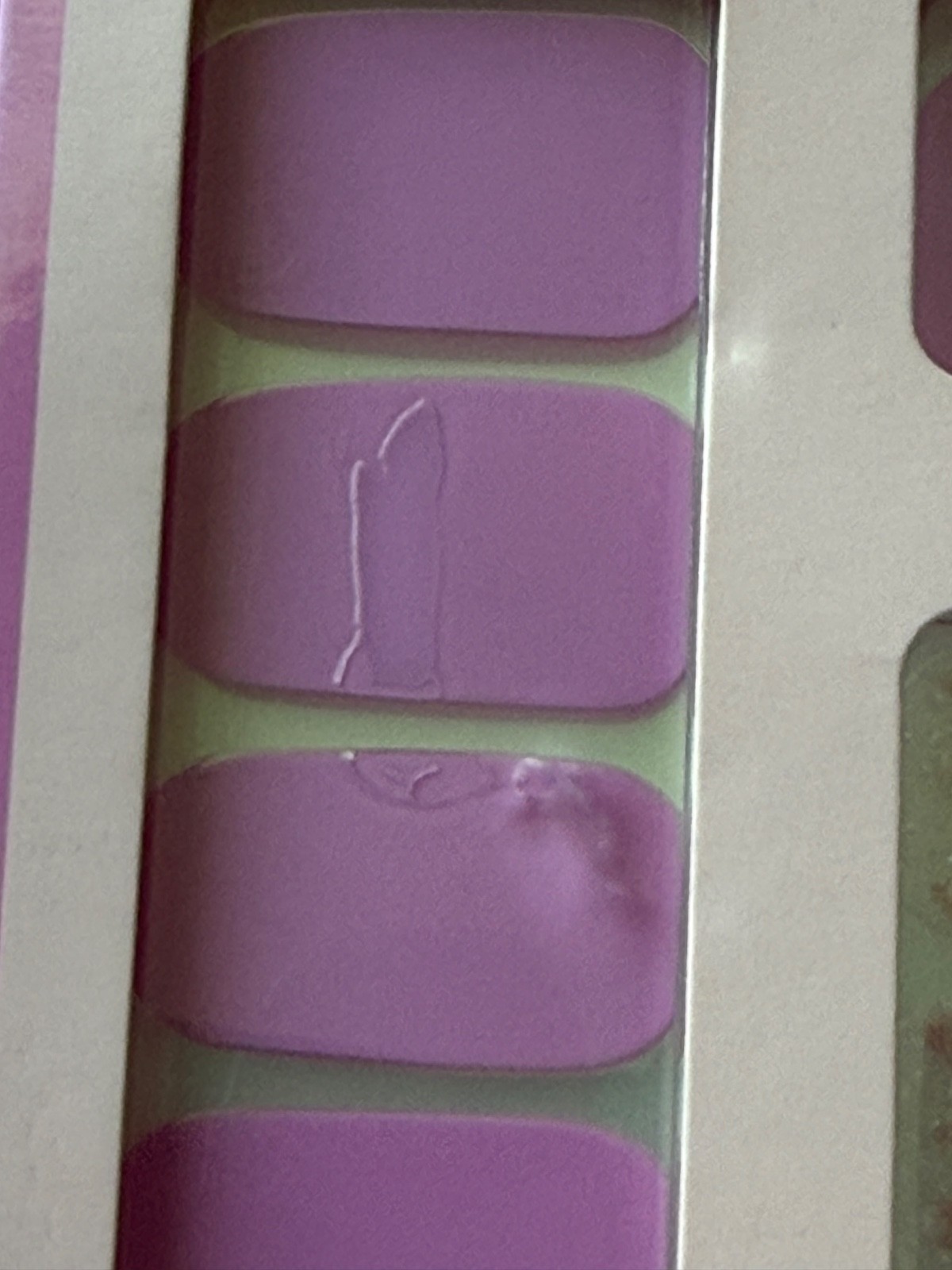 Lot of 2 Dashing Diva Gloss GS557 Oh My Orchid Gel Nail Strips NIB (1 Flawed)