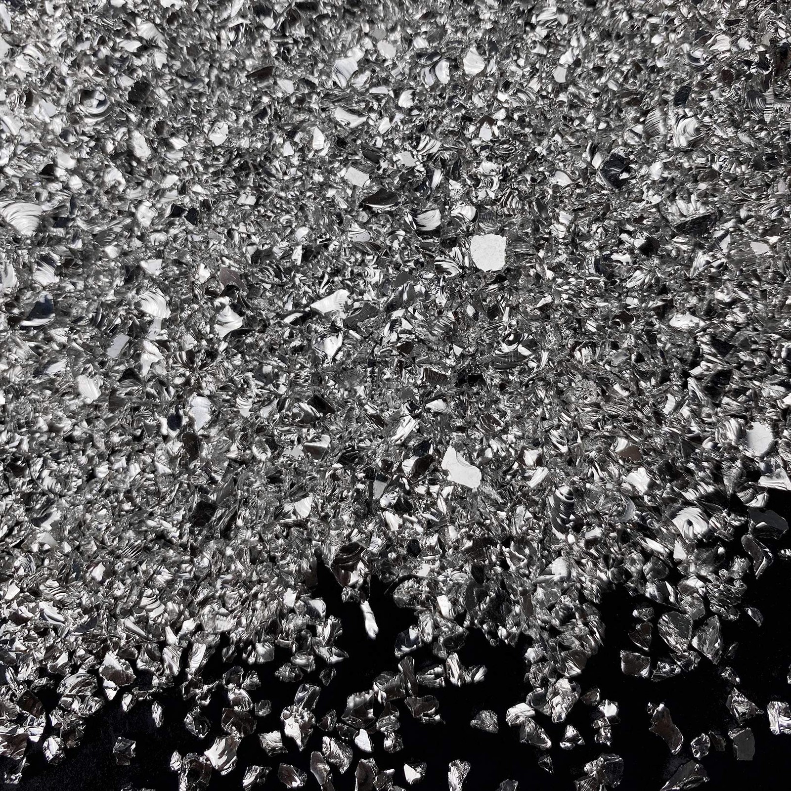Jmassyang Crushed Glass Irregular Metallic Chips 100G Sprink