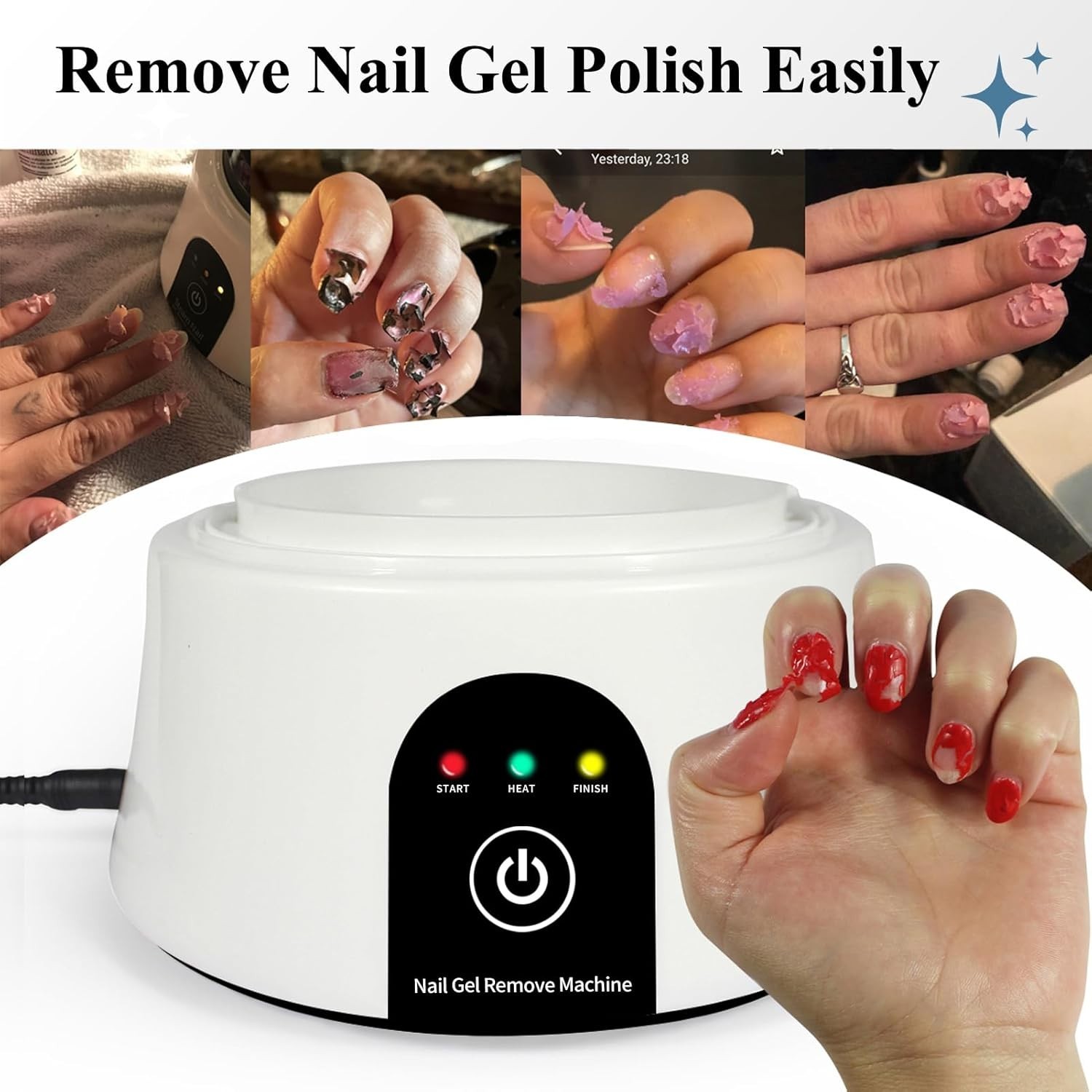 Acetone-Resistant Nail Polish Remover Bowl