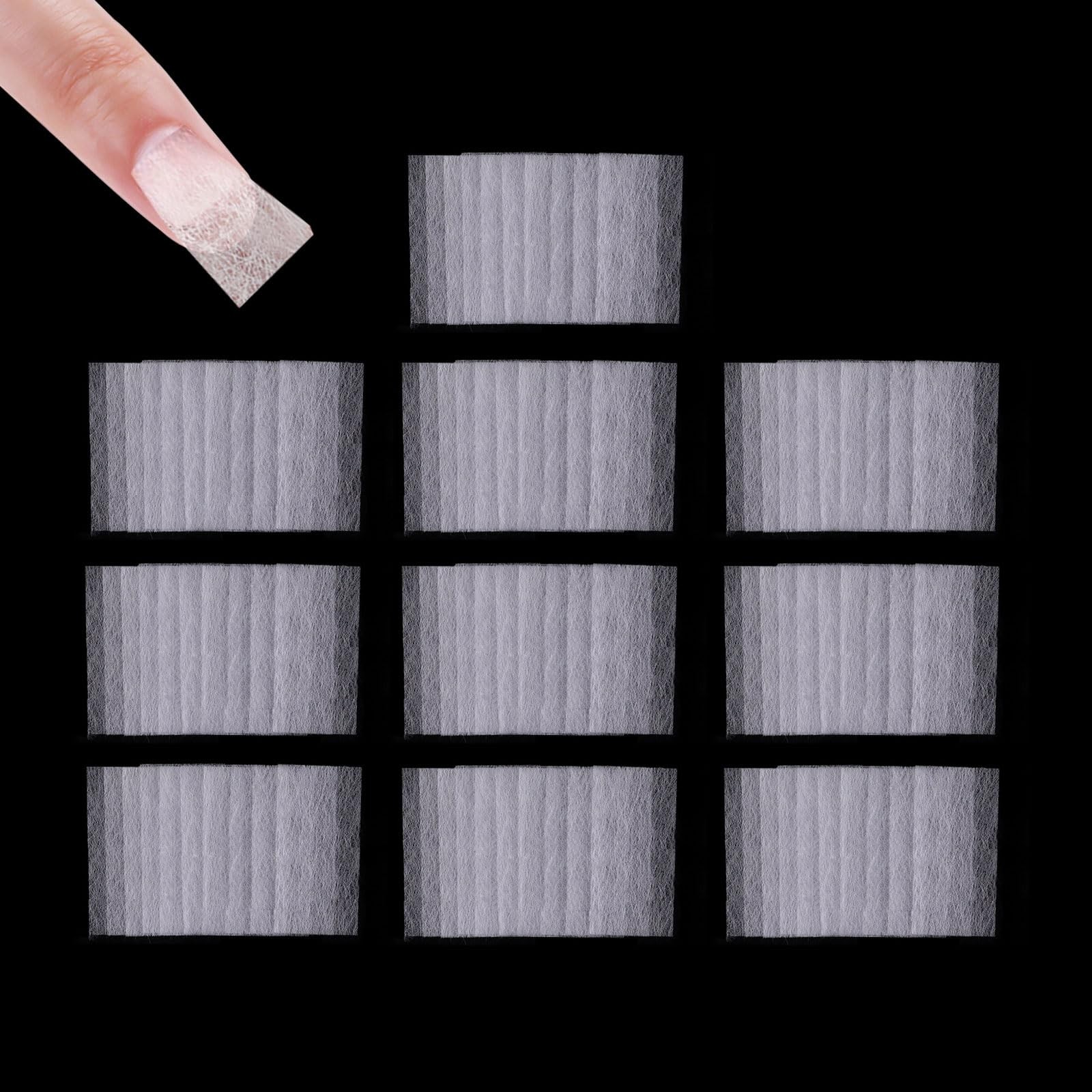 KMYZQDV 100PCS Fiberglass Nail Wrap Extension Kit Nails Repair Natural Silk P…