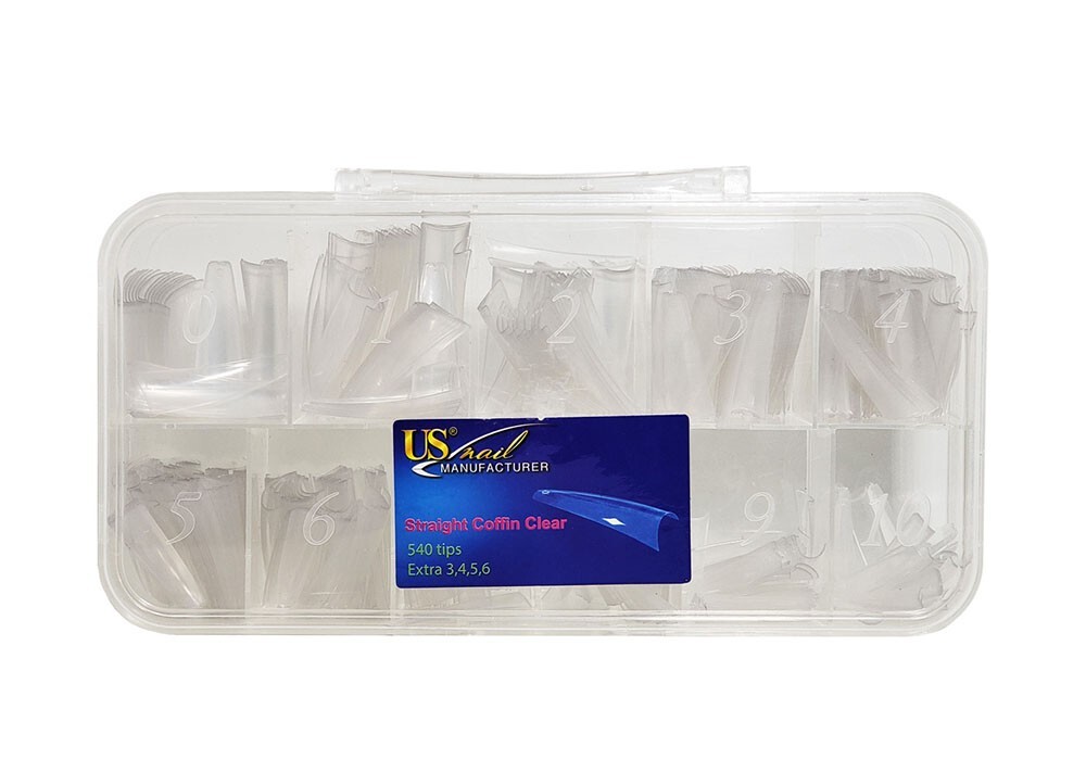 US Nail Manufacturer – Round French Nail Tip (576 Tips/Box)
