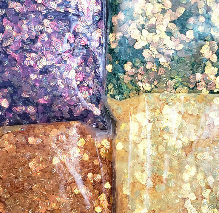 10g New 3D 12 Colors Options AB Thin Glitter Shell Flakes Sequins Nail Art Decor