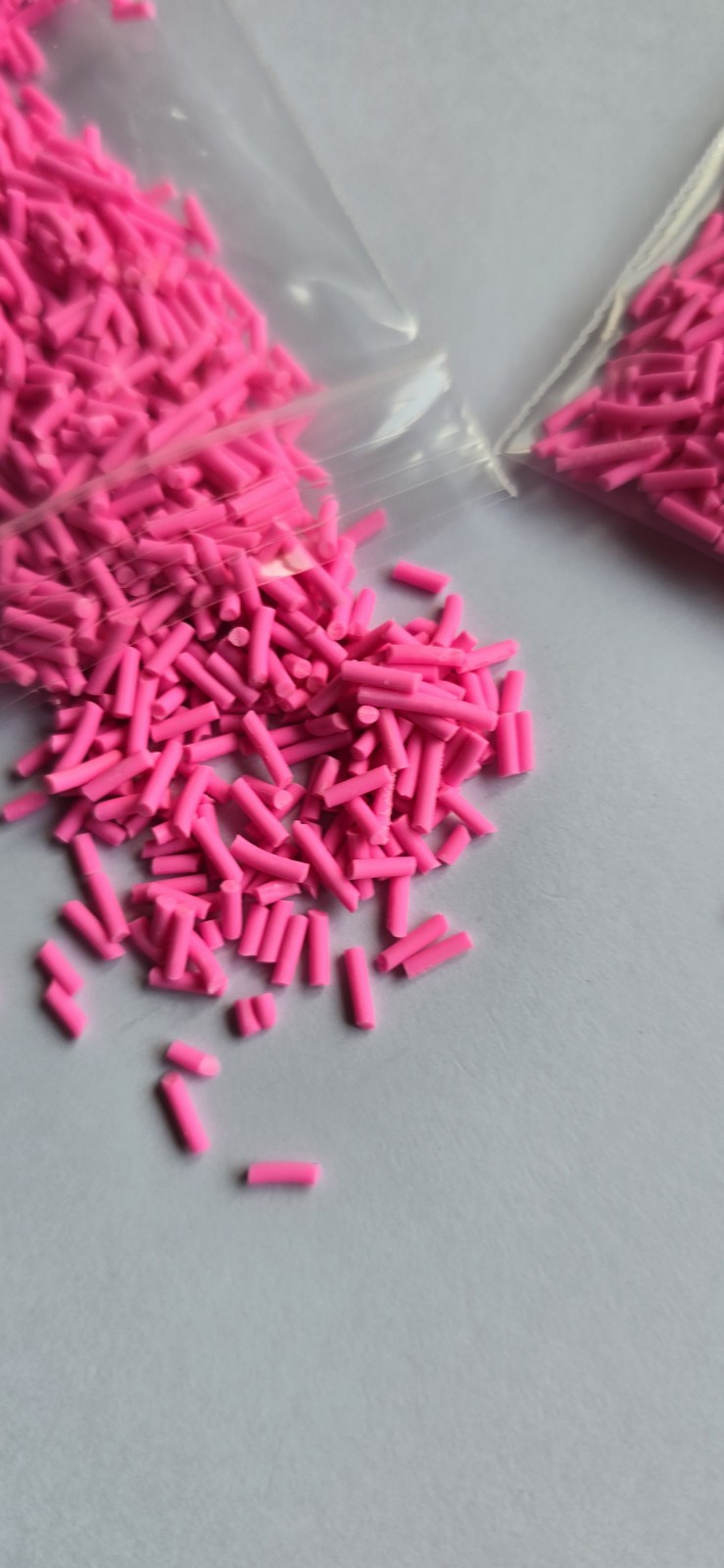 12g bag Pink Sprinkles clay for crafts resin art card makin