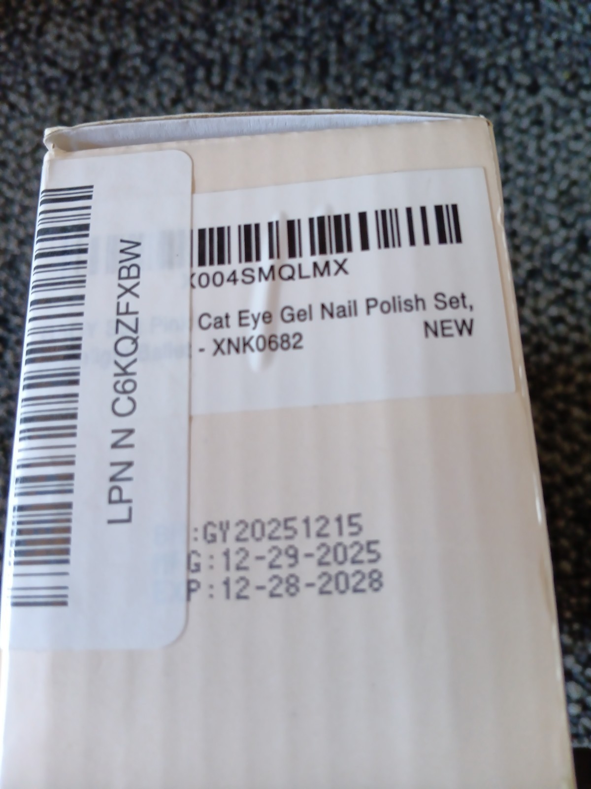 GAOY Cat Eye Gel Nail Polish Set Of 6 Colors NIB Free Shipping M230