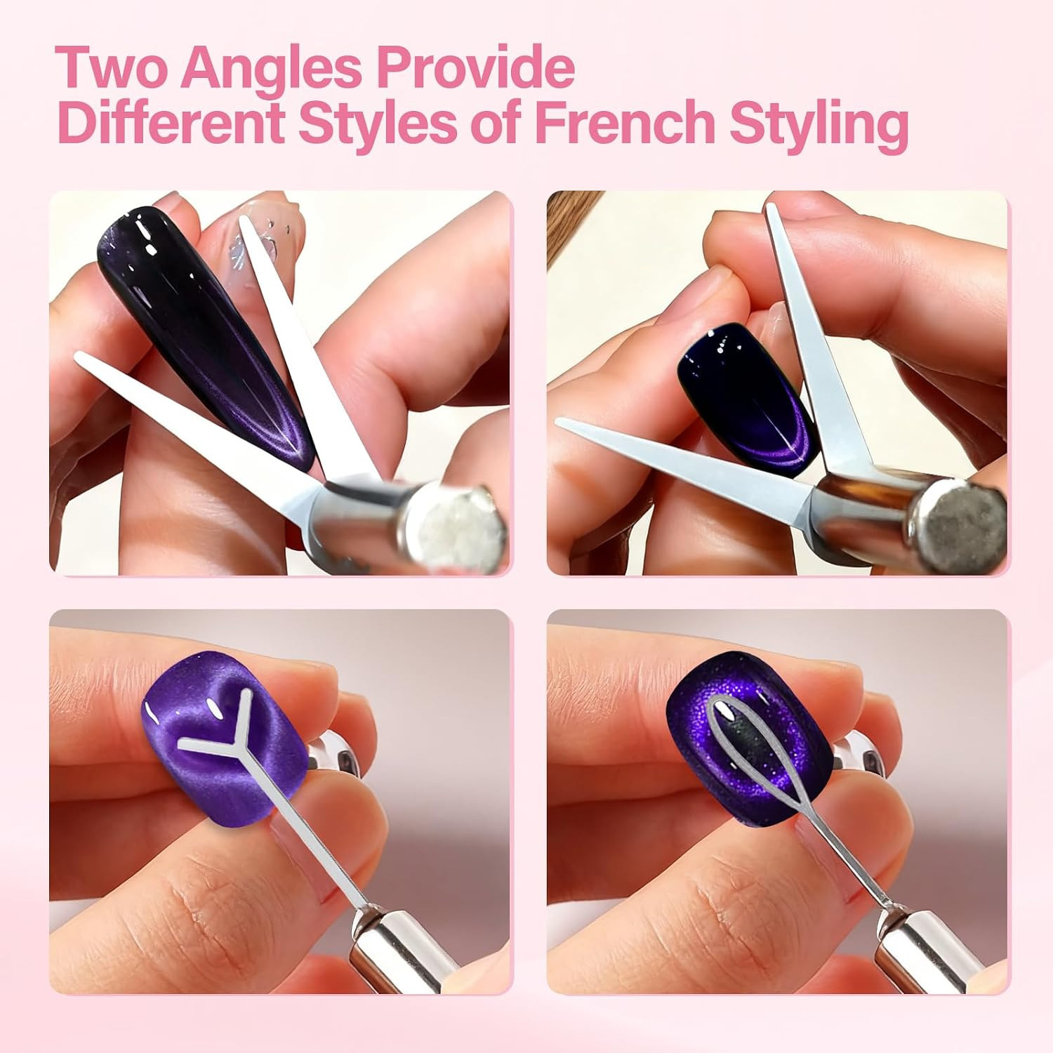 Cateye Magnet Set for Nails 5D Automatic U-Shaped Nail Magnet Tool | 3 in 1 Magn