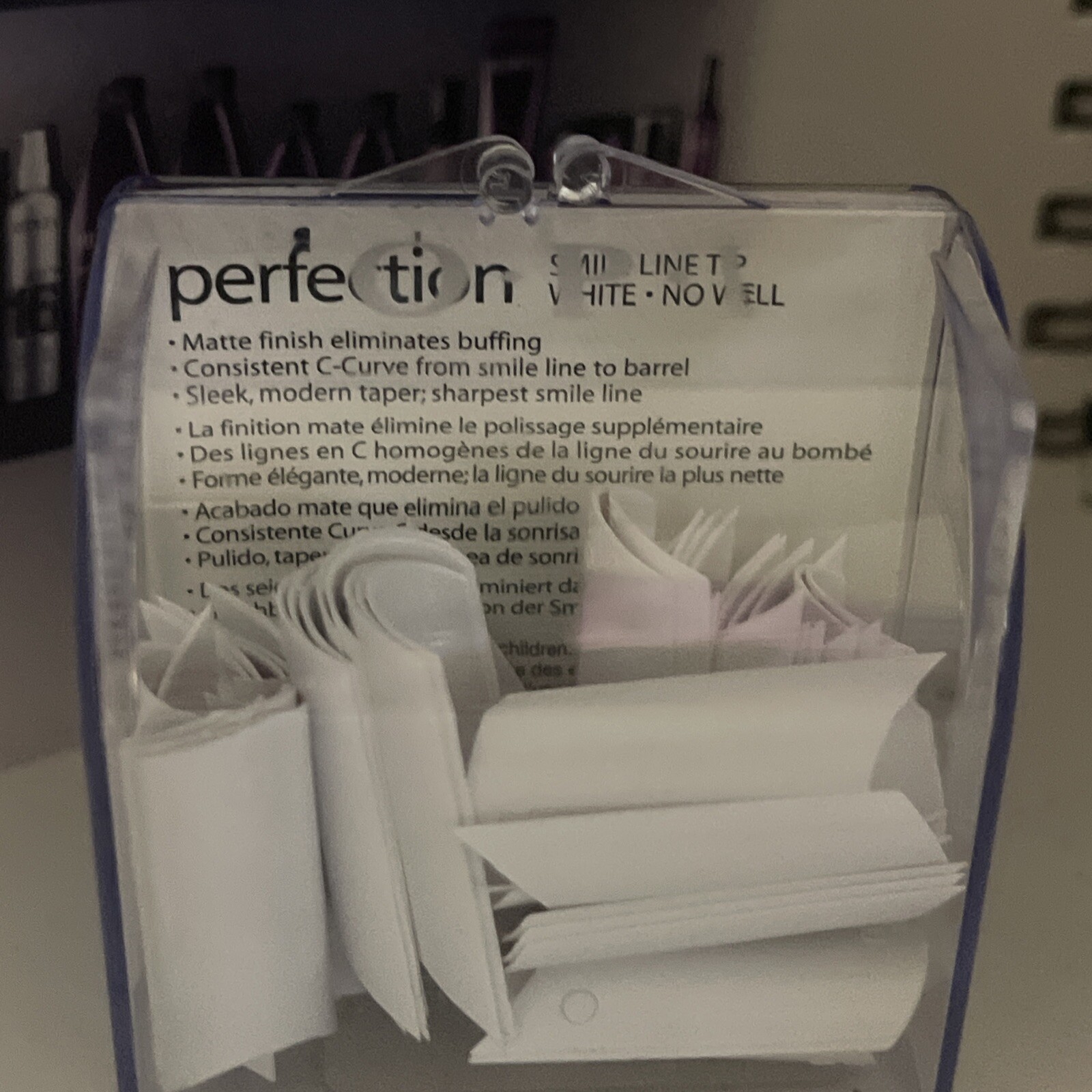 OPI Perfection Nail Tips matte finish 50 count #3 acrylicAsst.Acrylic Salon Nail