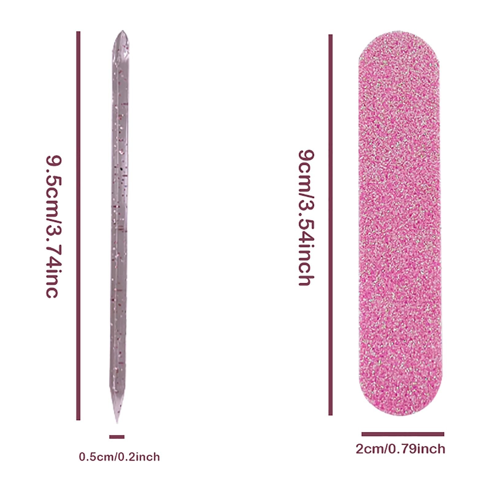 Mini Nail Files 240 Grit, Crystal Stick, Individually Packaged Nail Tool Kit …