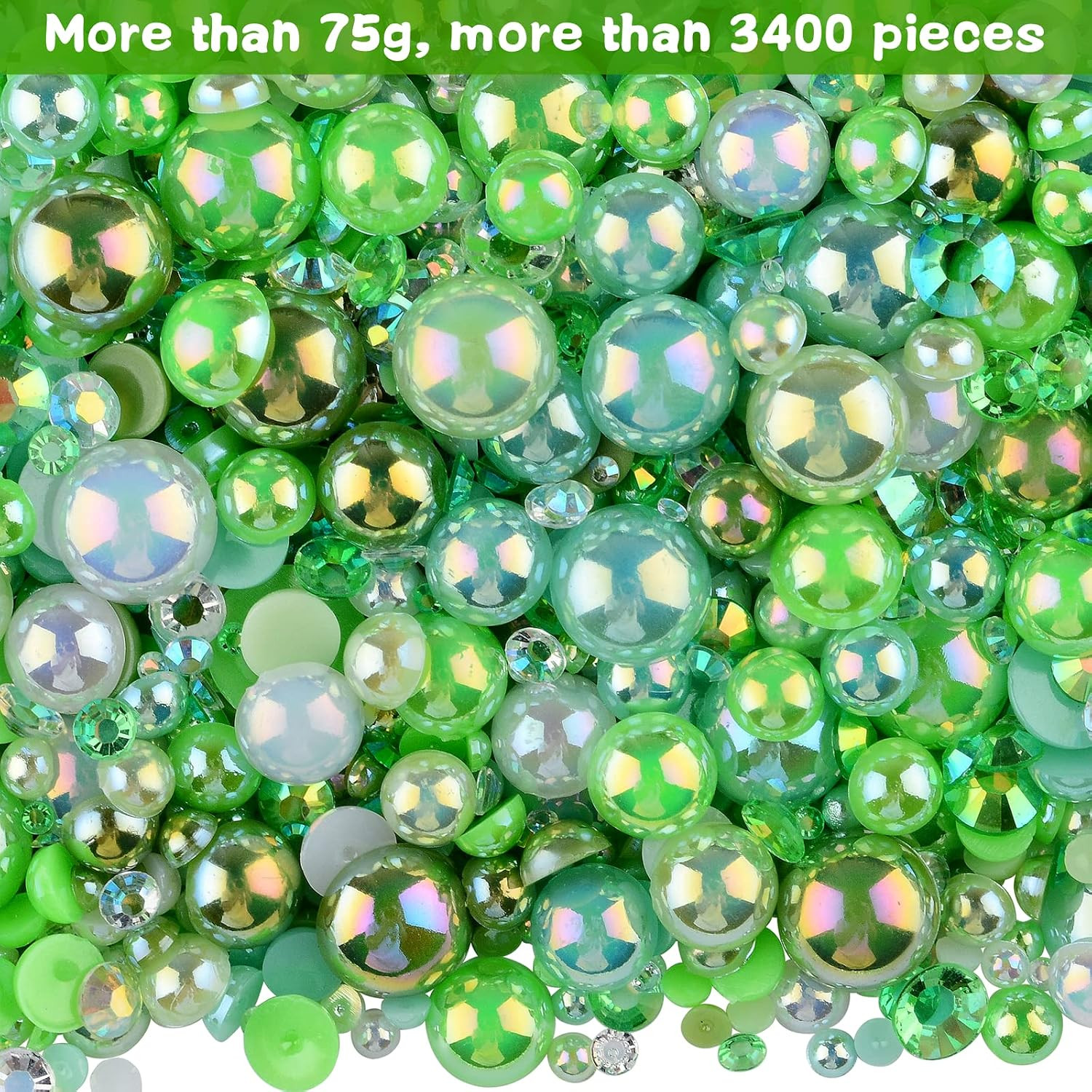 3900+ Pcs Rhinestones and Pearls Kit, 2-10Mm Flatback Gems for Nail Art, Tumbler