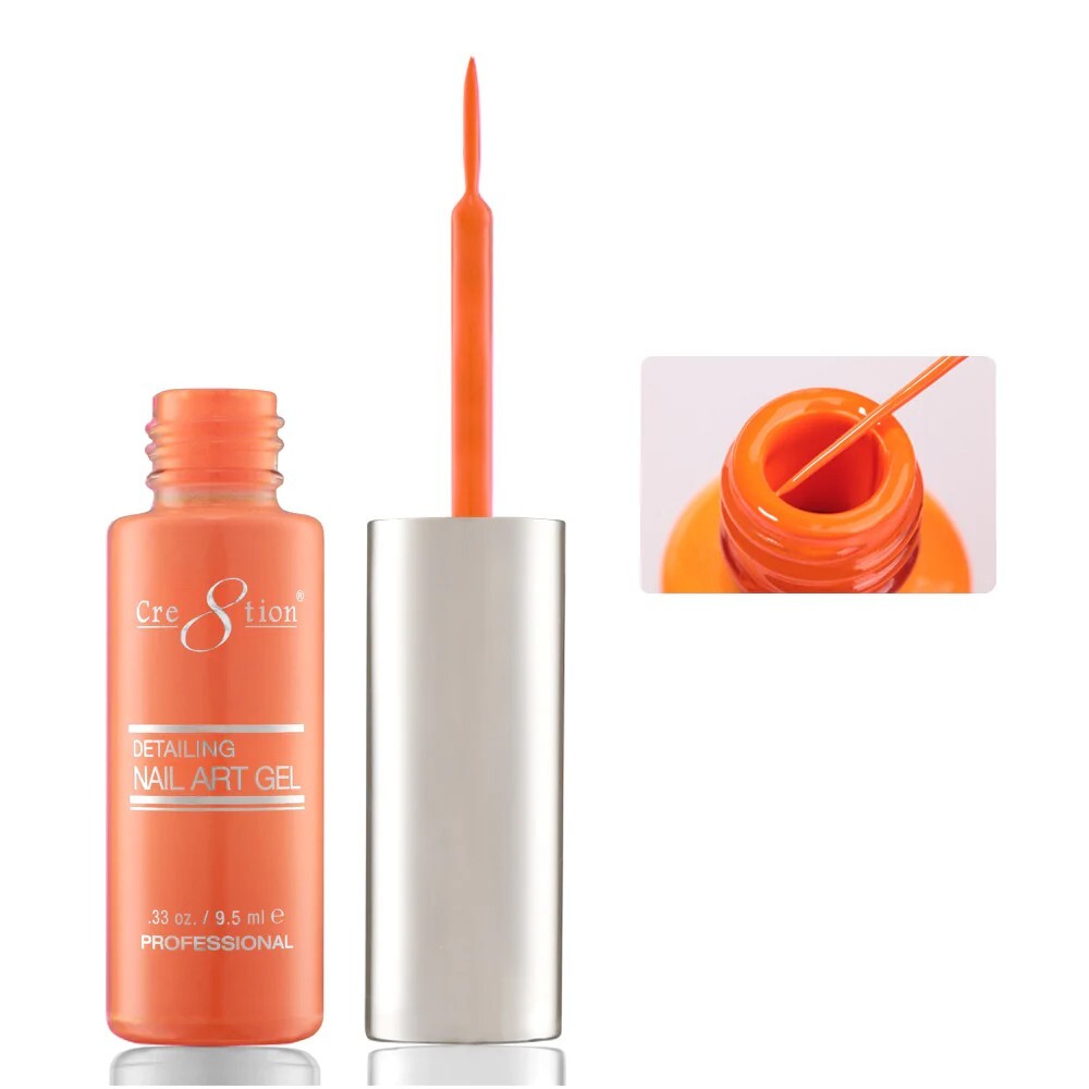 Cre8tion Detailing Nail Art Gel .33 Oz – #12 Orange