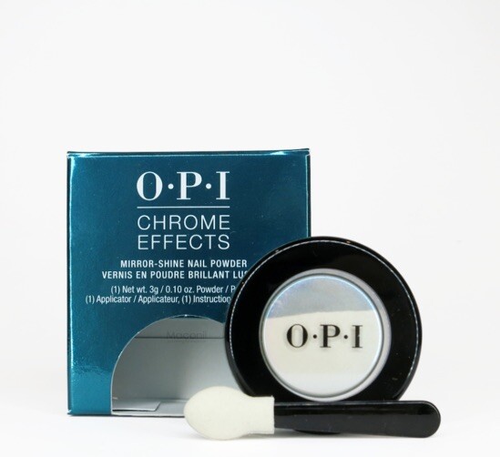 2 OPI Chrome Effects Mirror Shine Nail Powder CP004 – Blue Plate Special 0.1 oz