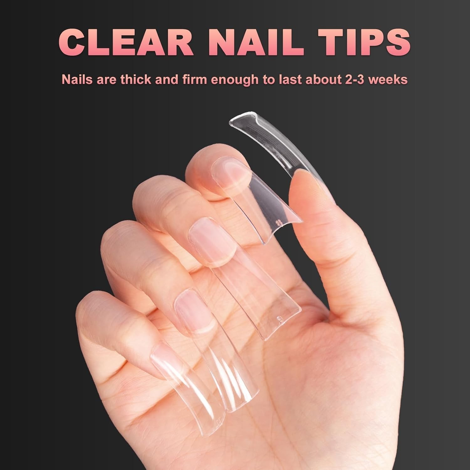 Duck Nail Tips – 120pcs Extra Long Duck Feet Style Full Cover False Nail 12 s…