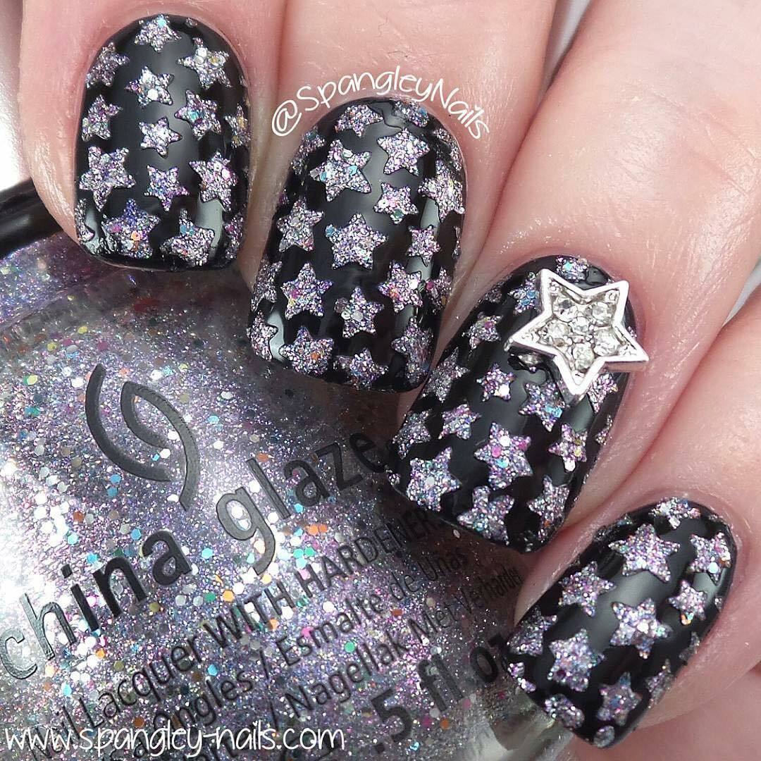 Stars Stencils for Nails, Galaxy Nail Stickers, Nail Art, Nail Vinyls