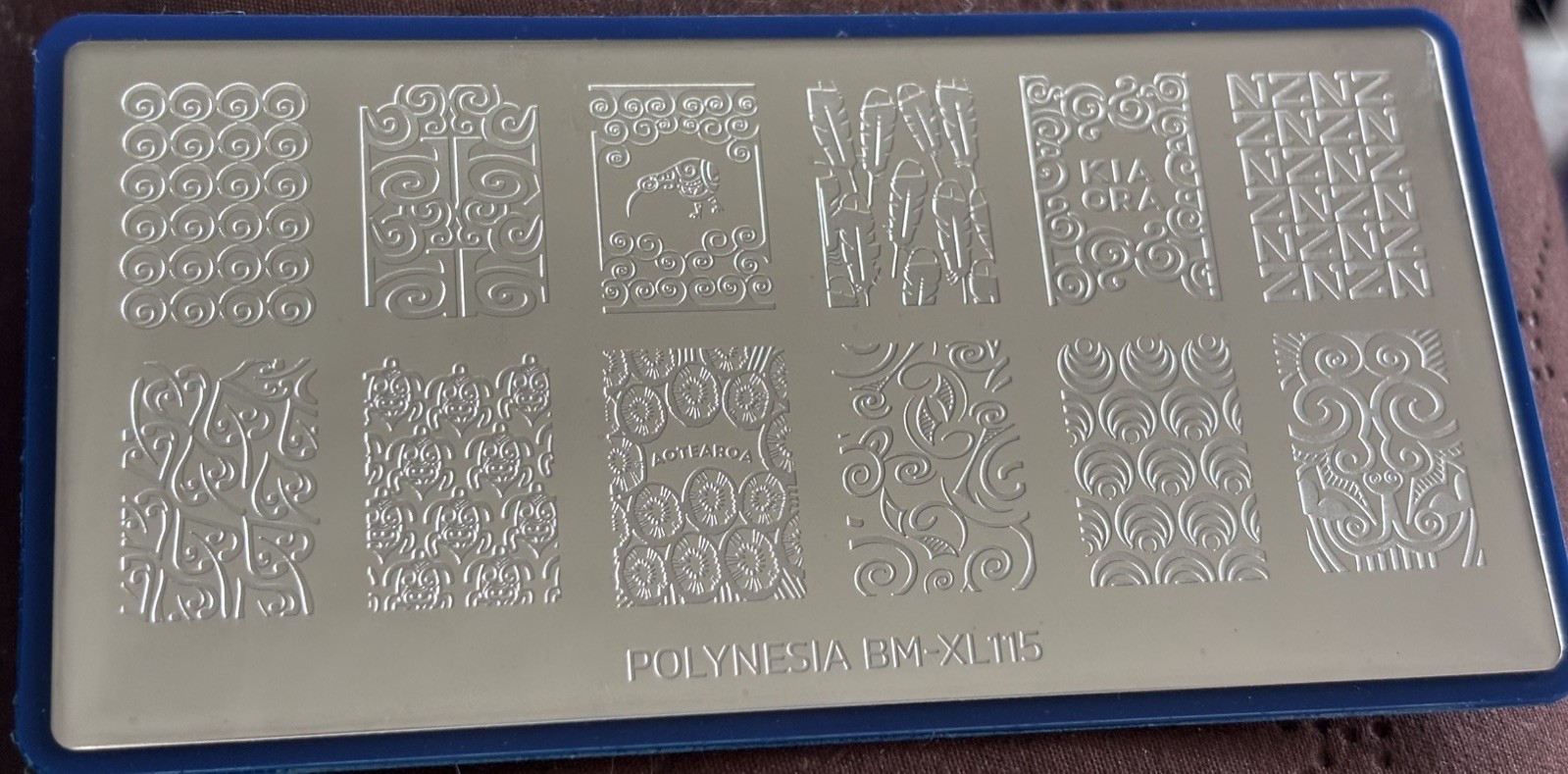 HTF Bundle Monster Polynesia BM-XL115 Maniology Abstract Nail Stamping Plate