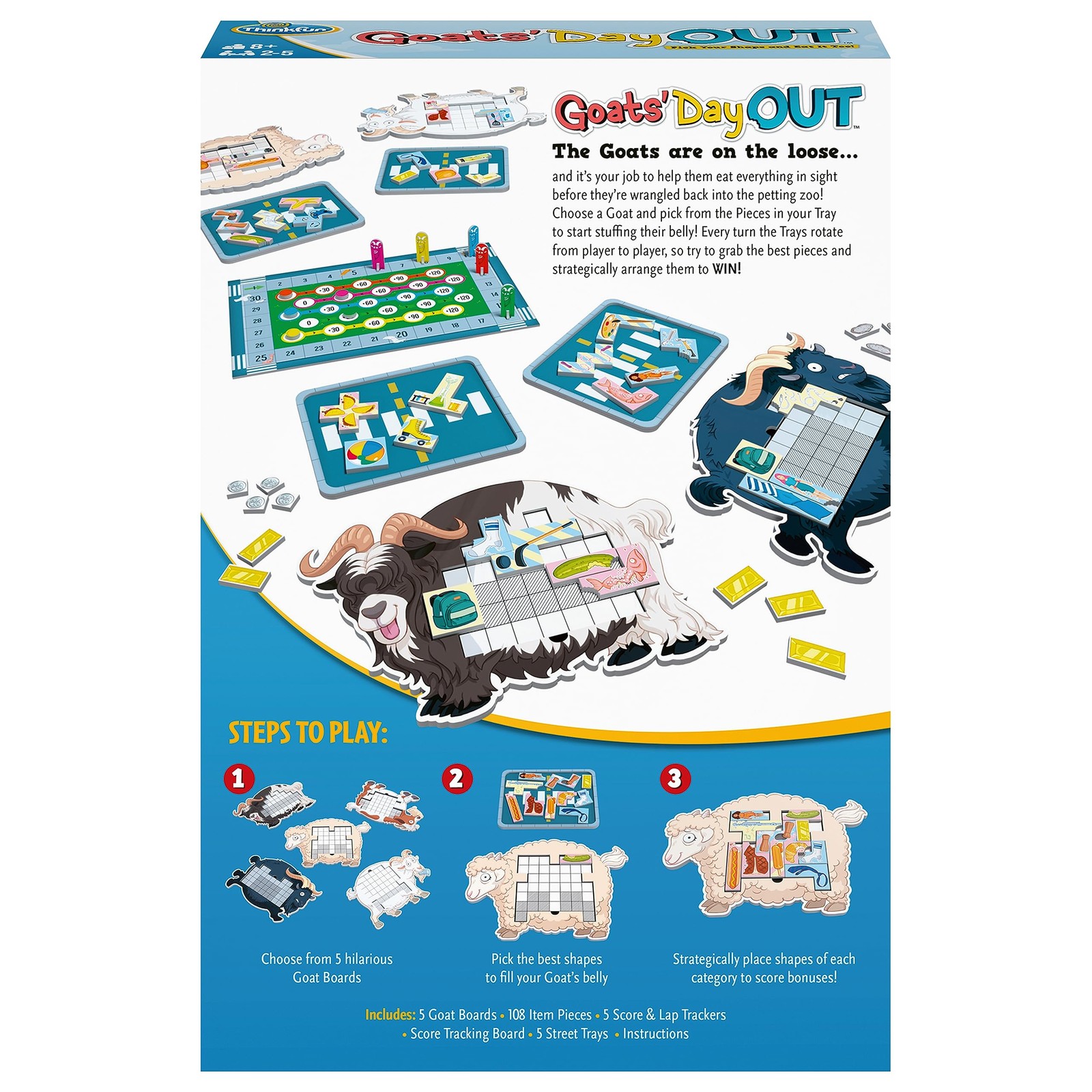 ThinkFun Goats’ Day Out: A Hilarious 0.1 x 9.8 x 6.7 inches, Multicolor