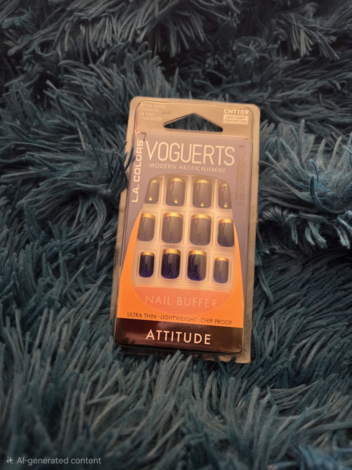 L.A. COLORS & Sevenail Artificial Nail Tips Short Square Multicolor Boxed