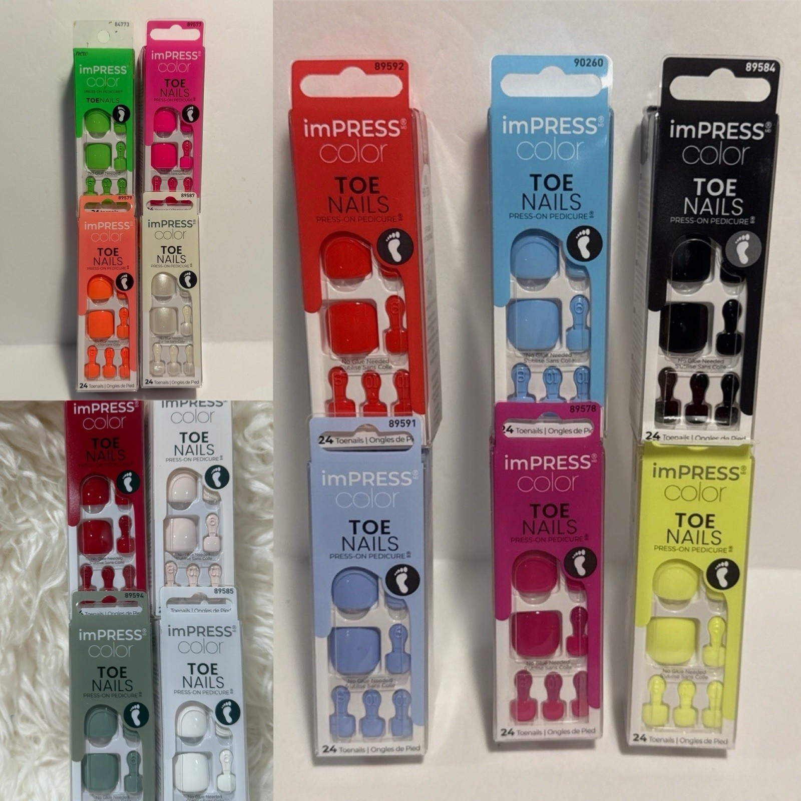 Kiss Nails impress,Toenails Press-On Pedicure,U CHOOSE,BUYMORESAVE+Com-Ship