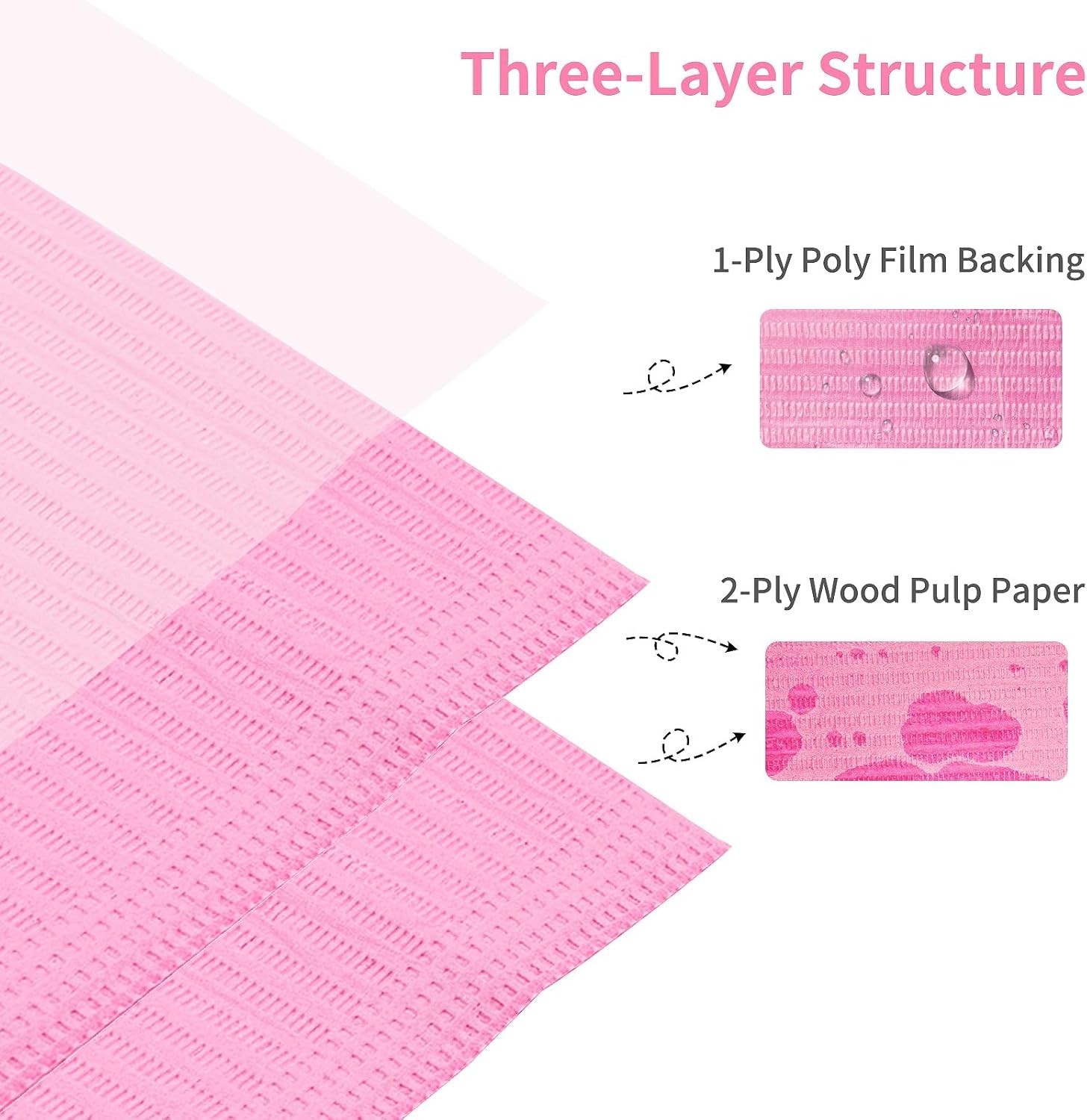 50PCS Disposable Nail Mats, Foldable Nail Paper Towels, 13″X18″ Table Acrylic Na
