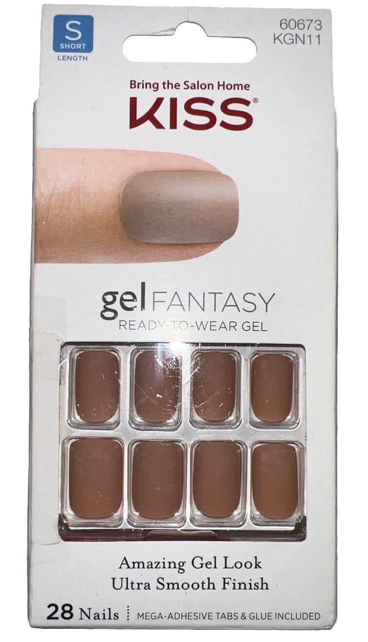 KISS Gel Fantasy Nails Matte #60673 TIGHT FIT (New/Discontinued) See All Photos