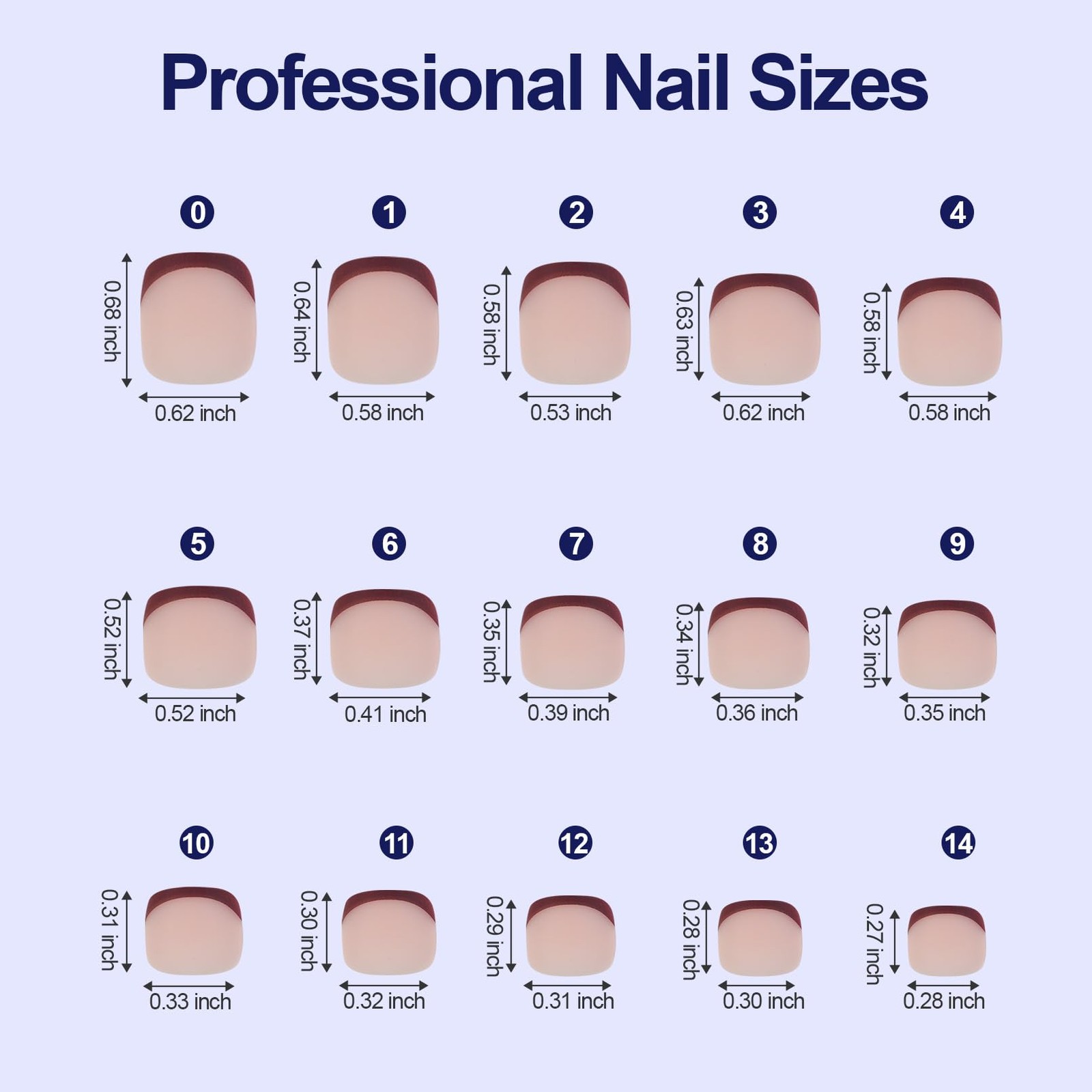 Misssix Press On Toe Nails Short, 150Pcs French Toe Nail Tips, 5 Colors Squar…