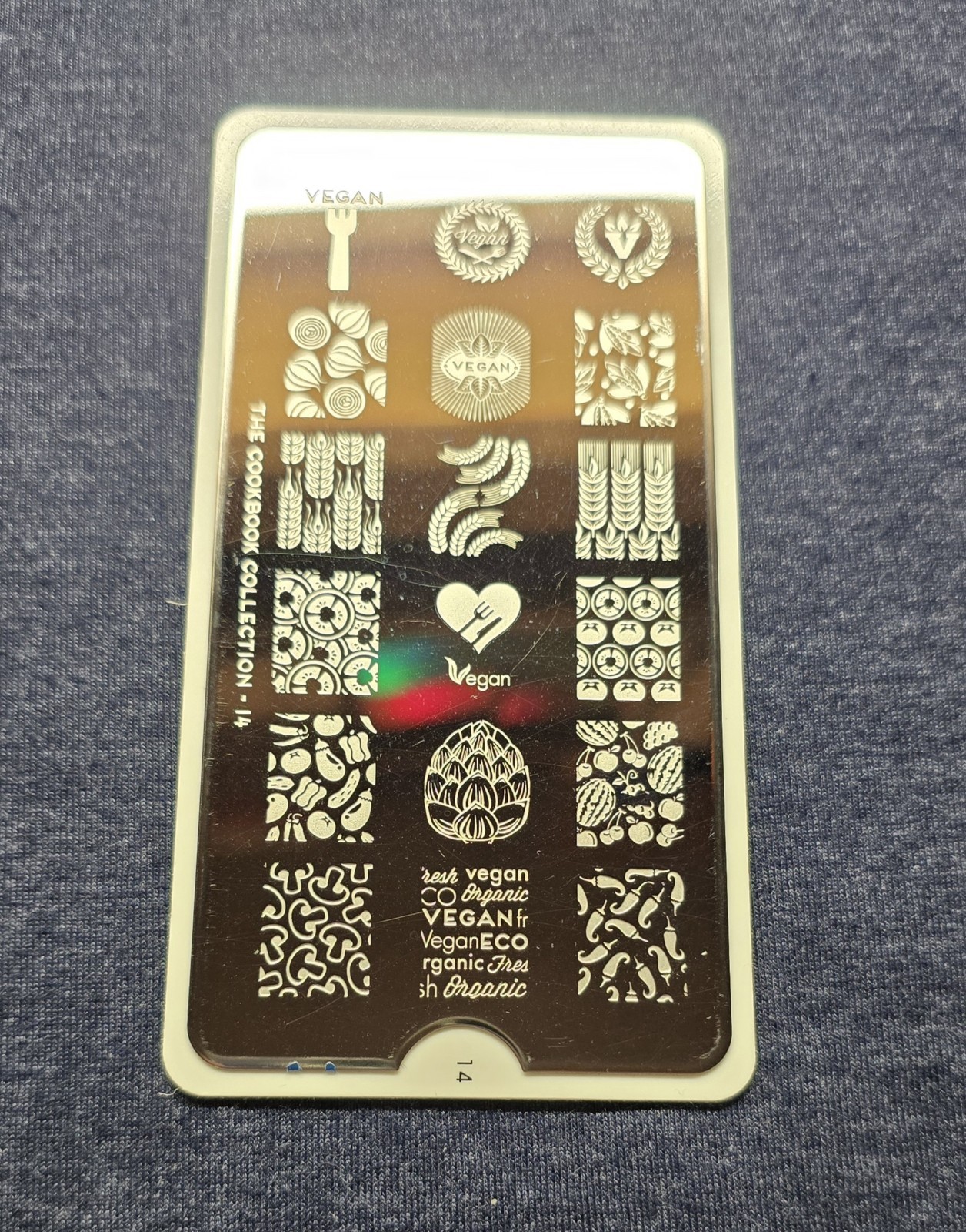 MoYou London Cookbook Collection 14 Nail Stamp Plate Vegan Vegetarian Eat Clean