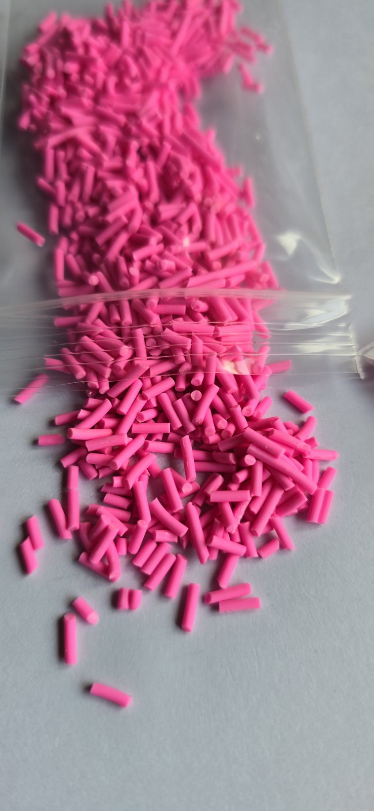 12g bag Pink Sprinkles clay for crafts resin art card makin