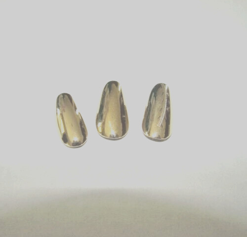 3/$25 REUSABLE ASSORTED LIFETIME 14 KT GOLD PLATED FINGERNAILS