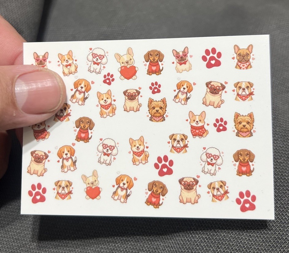 Nail Decals Dog Doggy Dog Lover Water Slide Decals