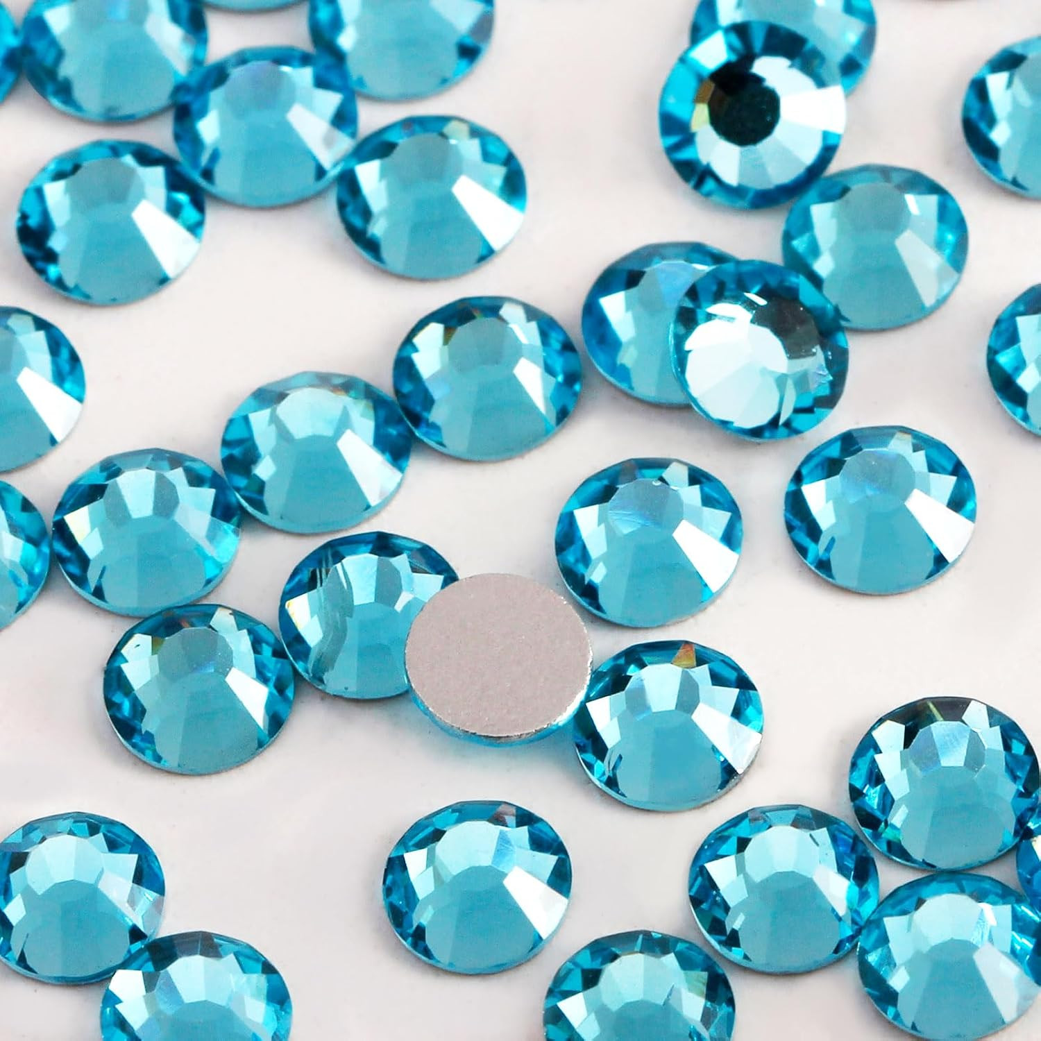 2000PCS SS20 Flatback Rhinestones | 12-Facet Diamond-Cut Glass Gems for Nail Art