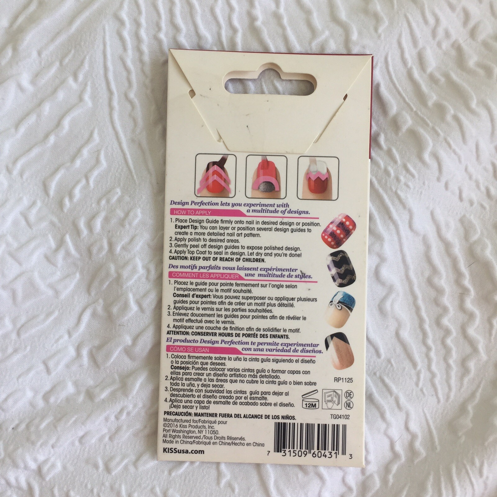 Kiss Nail Products Design Perfection, Tip Guides, 86 Guides + 4 Styles, #60431