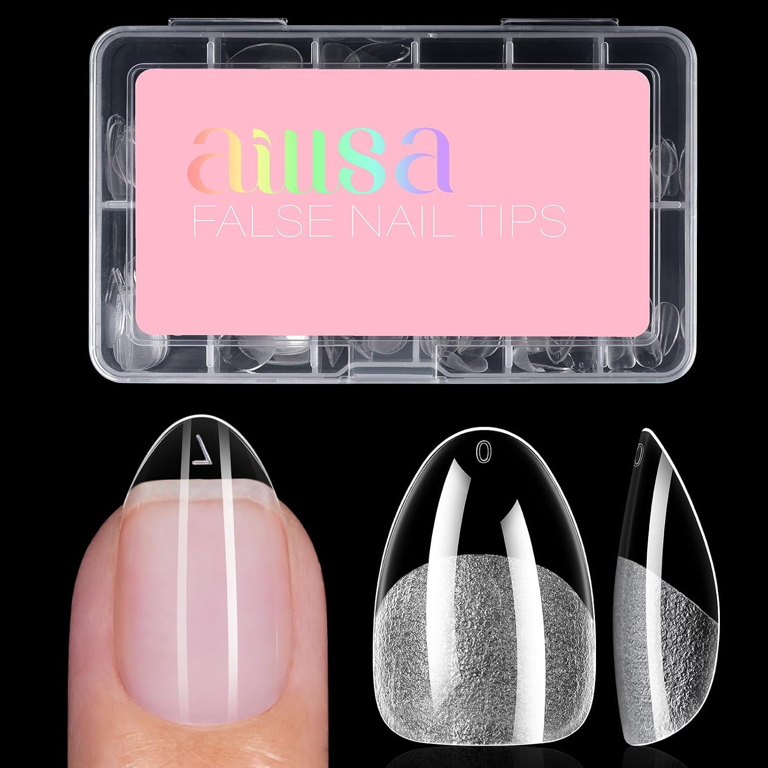 Extra Short Almond Nail Tips Nail Extensions for DIY Beginners | 12 Sizes 120Pcs