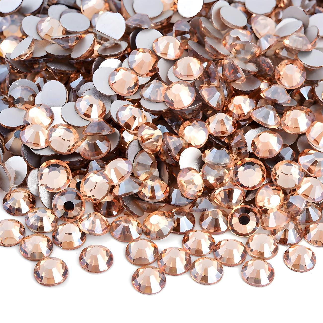 Flatback Rhinestones round Gems for Nails Art and Crafts 4000Pcs SS6 2Mm Glitter