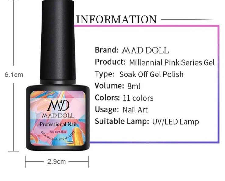 BORN PRETTY 3 & 1 Acrylic Dipping Powder Nail Art Carving Mad Doll Gel Polish