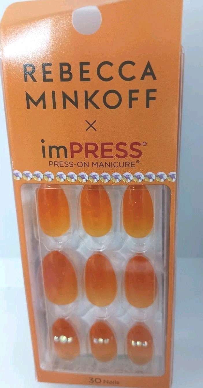 Kiss impress gel nail SET No Glue Mani 30 Nails medium length new desert glow