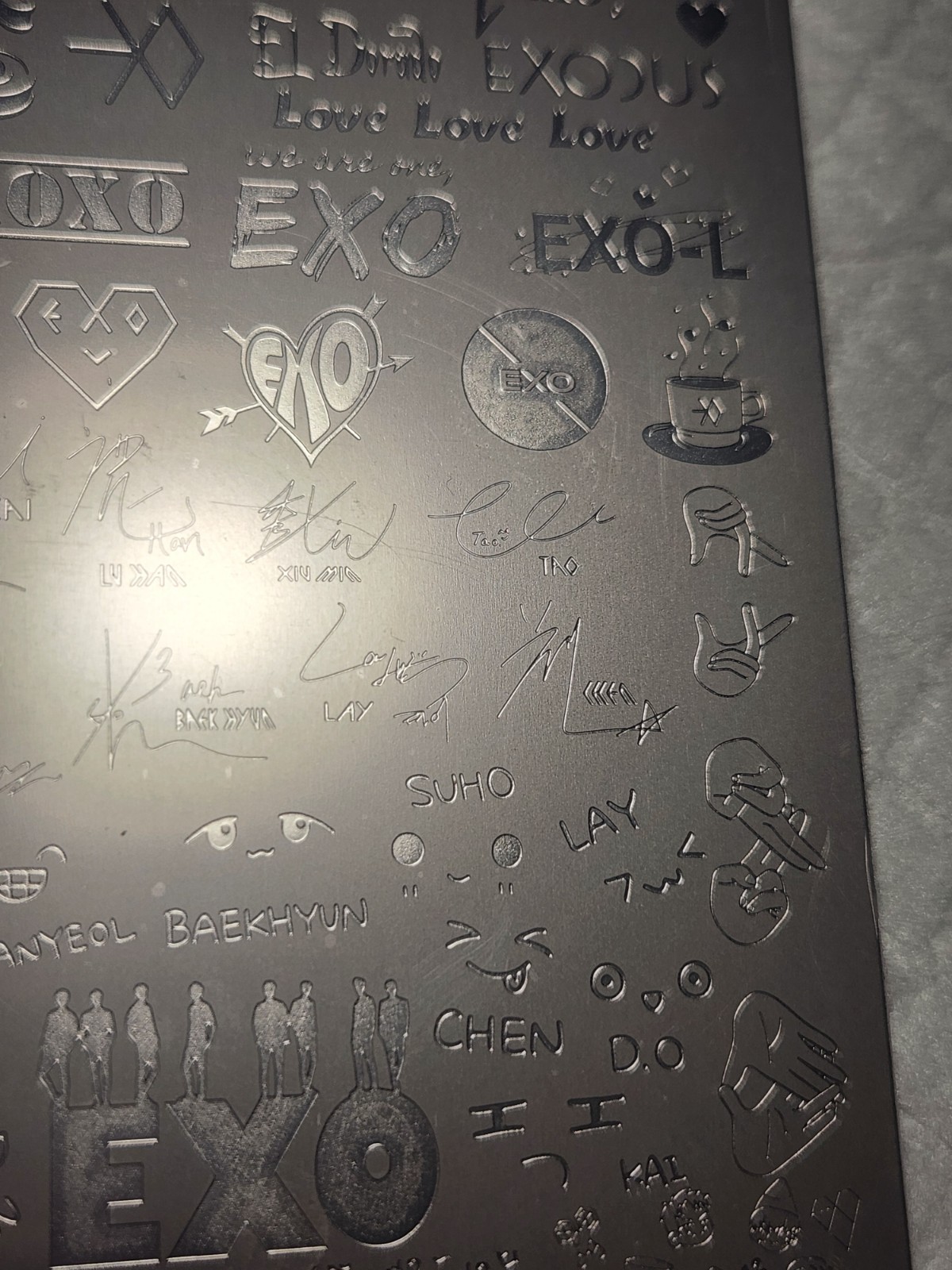Nail Stamping Plate -K-Pop EXO UX-9061 – New