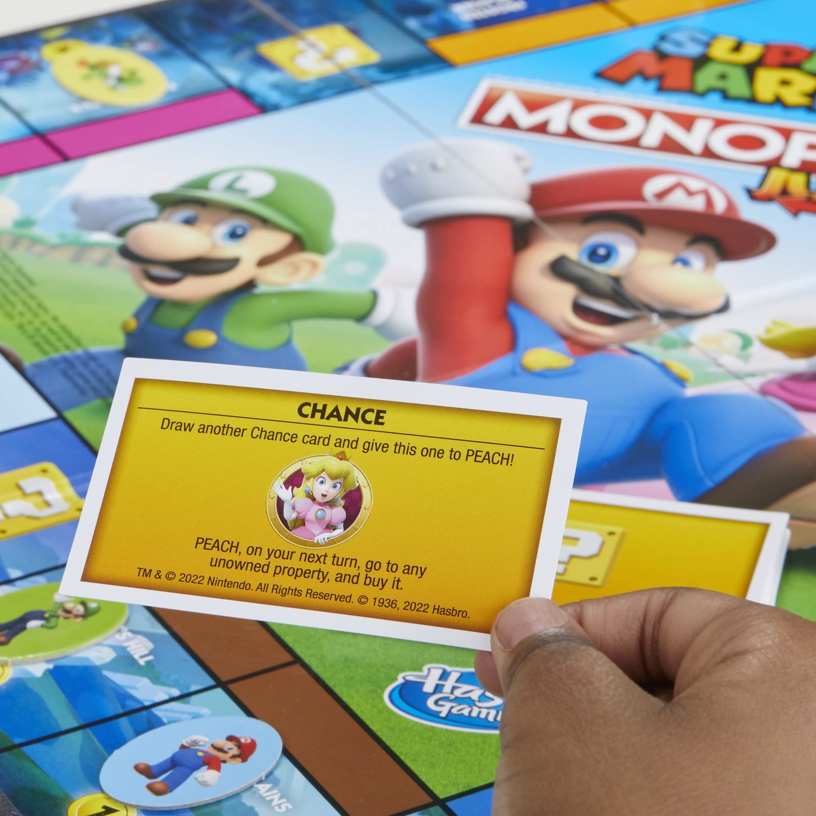 Monopoly Junior Super Mario Edition Board Game, Fun Compact, Multicolored