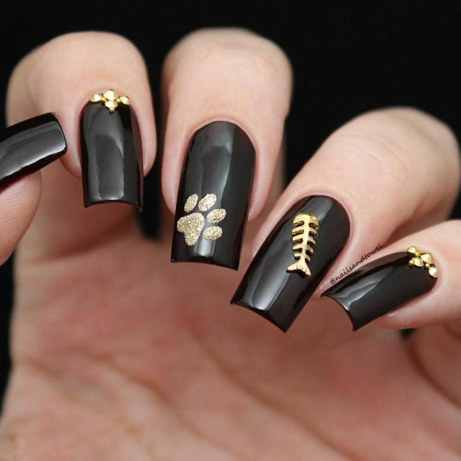 Kitty Scratch Stencils for Nails, Halloween Nail Stickers, Nail Vinyls
