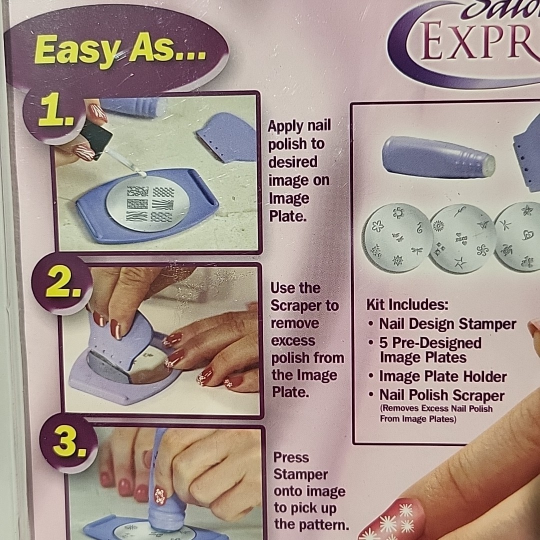 2011 Salon Express Nail Art Stamping Kit As Seen on Tv Body Care