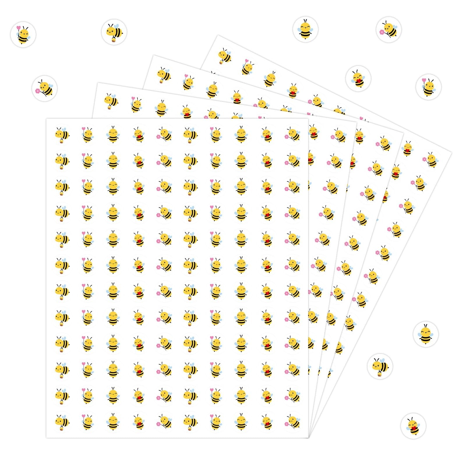 3000PCS Bee Stickers Mini Bee Stickers for Kids Crafts Self Adhesive Cute Bee…