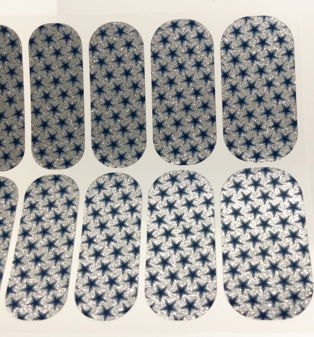 Jamberry Nail Wraps Full Sheet – “Go Dallas Cowboys” NFL Football