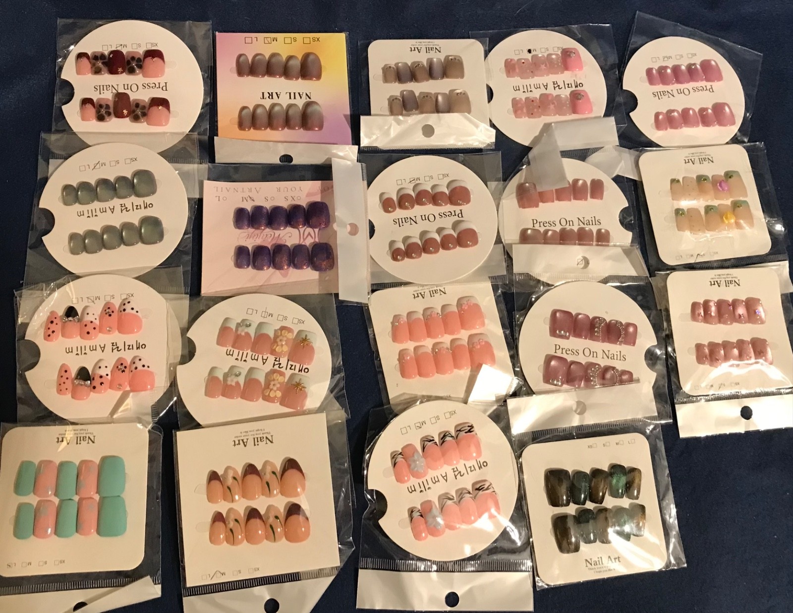 NEW Lot of Press-On Nails Sets, 44 Sets