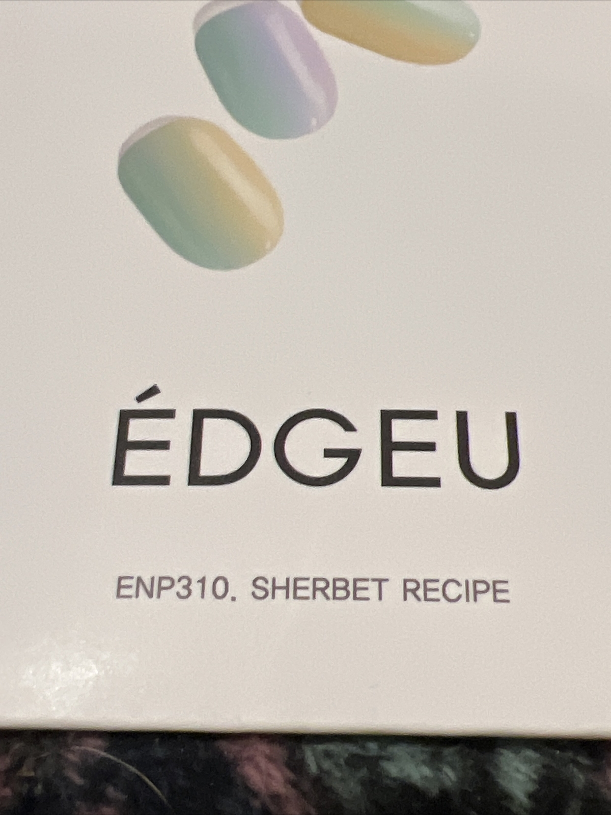 Perfect Gel Nail Wraps, ENP310, Sherbert Recipe, 16 Piece Strips Set