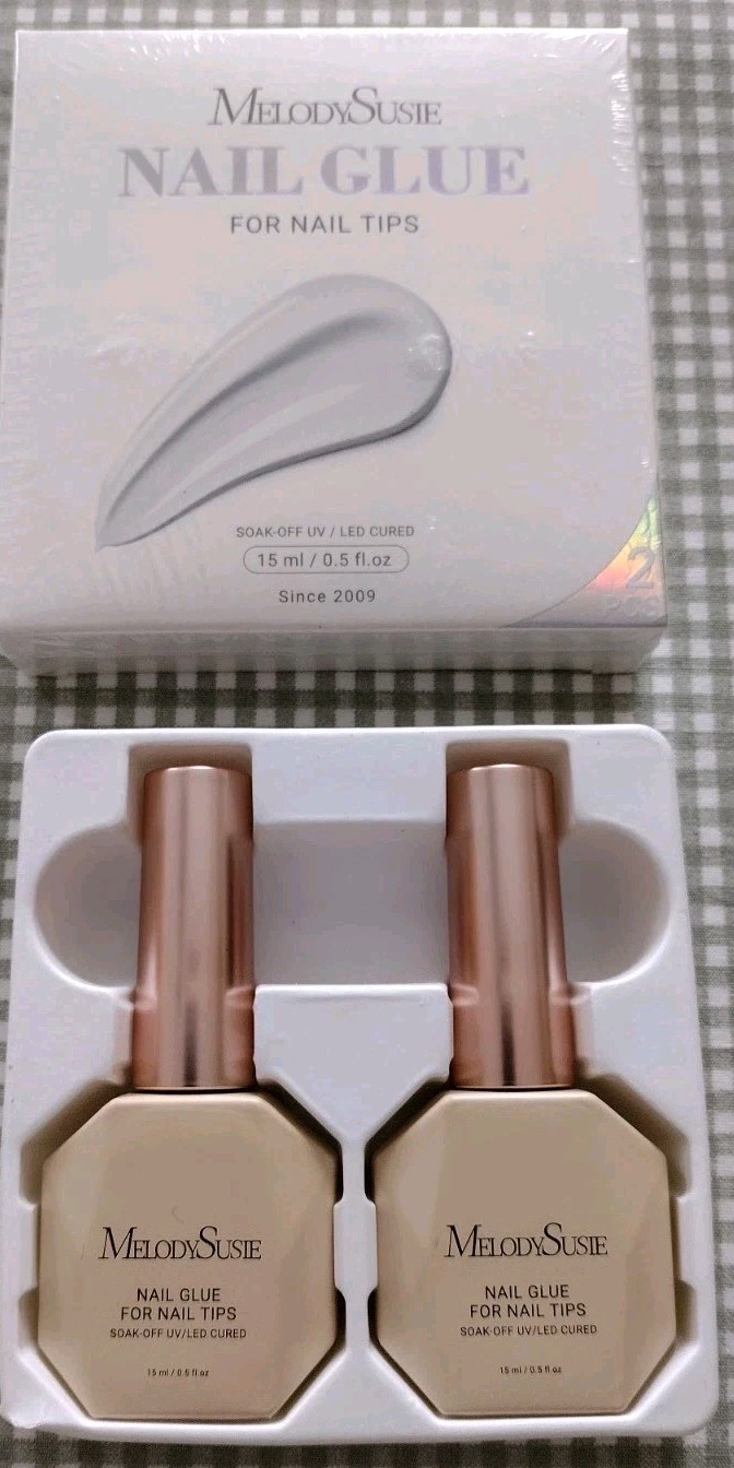 Nail Glue for Clear Acrylic Nail Tips 2 Pack MelodySusie 9 In 1 New In Box