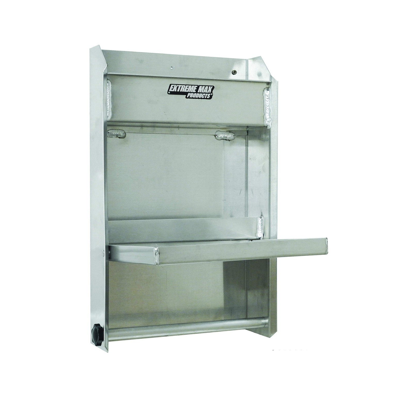 Extreme Max 5001.6053 Junior Aluminum Work Station Storage Cabinet Flip-Out W…