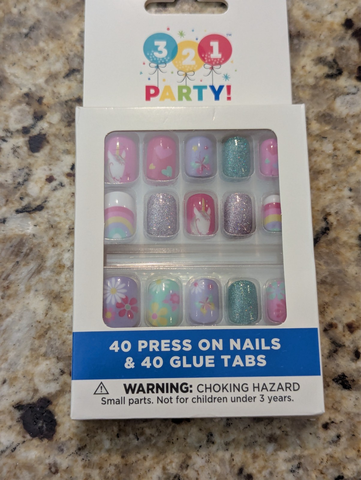 321 Party Children’s Press On Nails Party Favors 40 pcs x 6 Pack