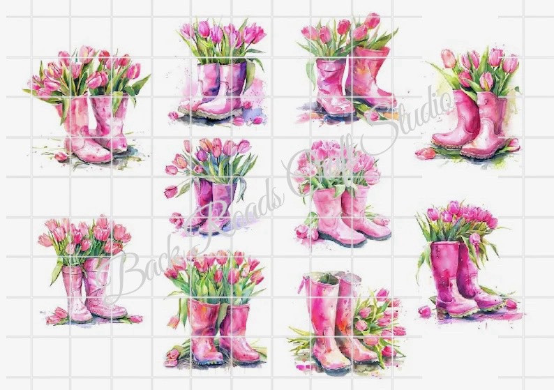Western Waterslide Decals For Finger Nails, Hot Wheels, Lures, (set of 50) KS