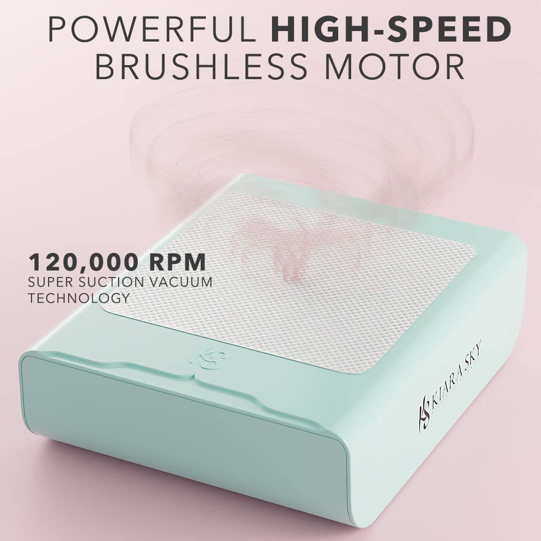 Kiara Sky Beyond Pro Nail Dust Collector – Blue (Teal)