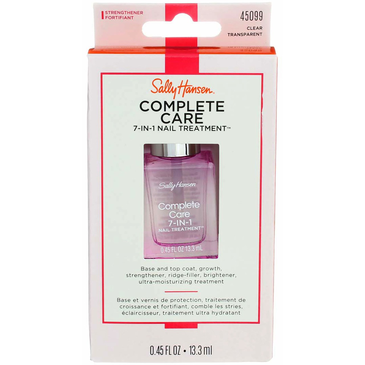 Sally Hansen Complete Care 7-IN-1 Nail Treatment, Clear Transparent, 0.45 fl oz