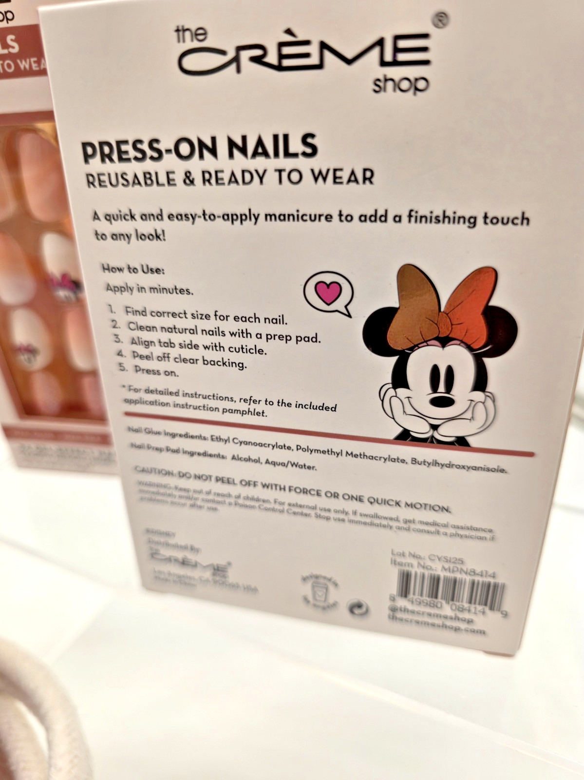 The Crème Shop Beauty Bundle Minnie Nails Sloth Face Masks Eye Crm Blackhead Str