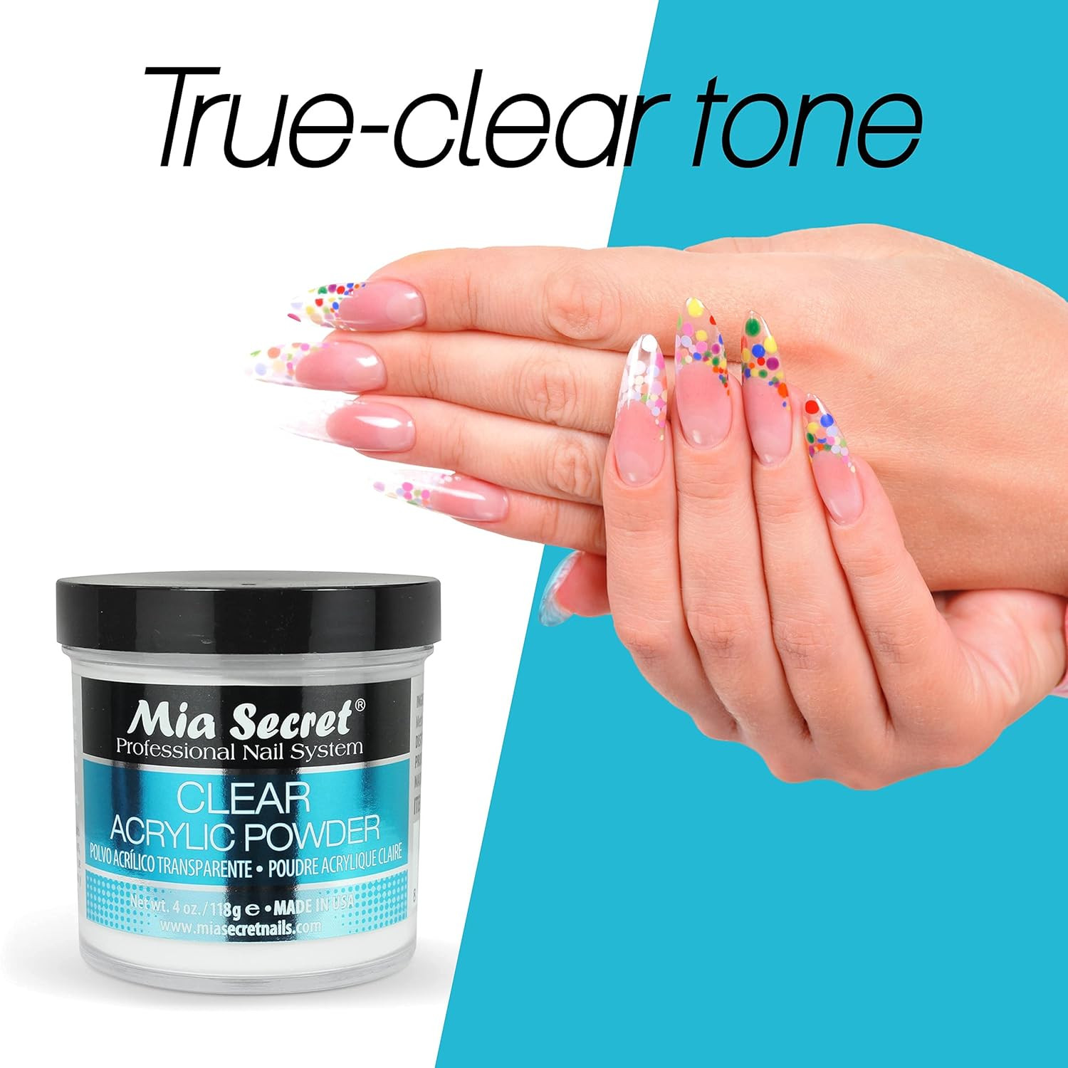 Clear Acrylic Powder 4Oz