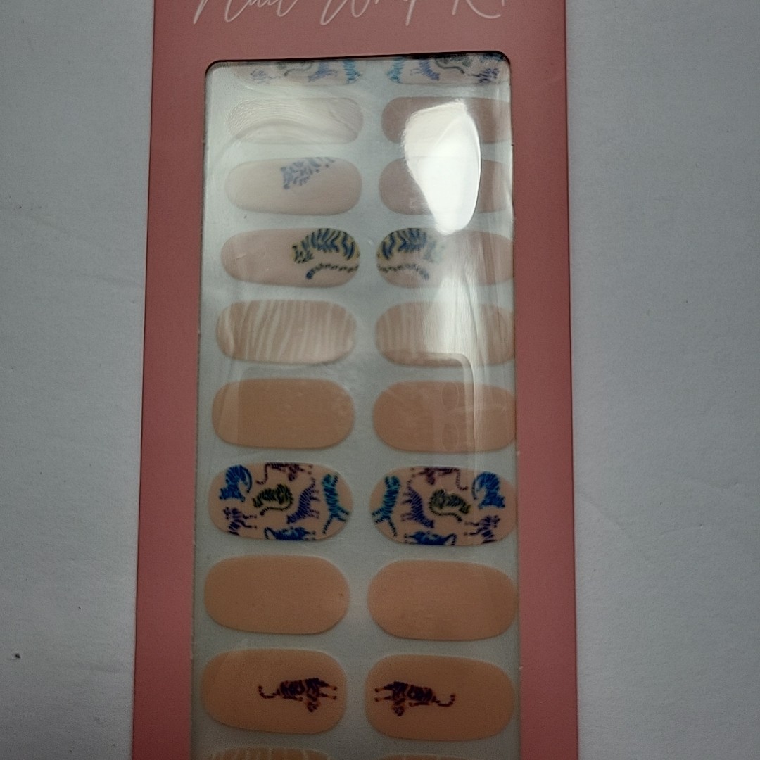 Studio Oh! Nail Wrap Kit 34 Toe Nail Wraps Nail File Alcohol Pad Cuticle Stick